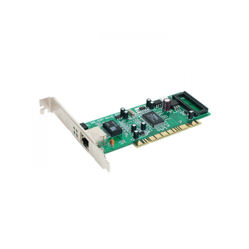 D-Link  32-bit PCI. 10/100/1000Mbps autosense. Full Duplex. TP connector