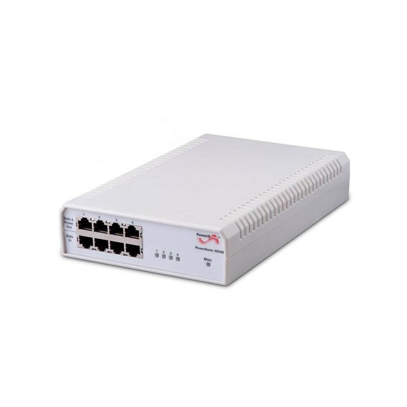 Microsemi  PowerDsine PoE 4-Port Gig Midspan-802.3AF 4Port Small Footprint POE mi