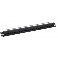 24 Port Thru-Coupler Cat5e UTP RJ45 Patch Panel