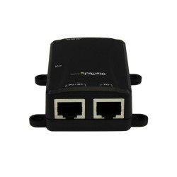 1 Port Gigabit PoE+ Power over Ethernet Injector 48V / 30W - 802.3at / 802.3af - Wall-Mountable